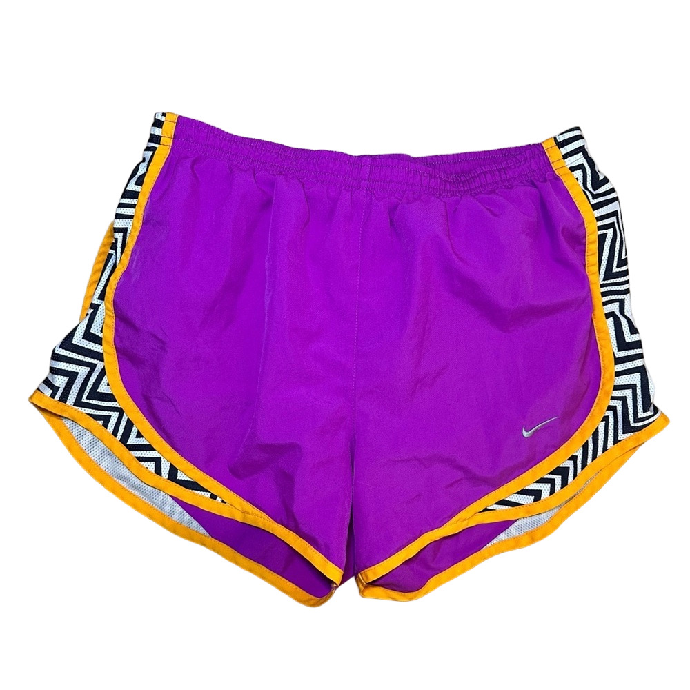 Nike Dri-fit Woman's Black & Purple Running Shorts Size Small